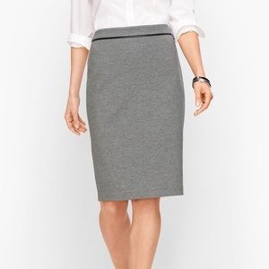 Talbots Womens Plus Size Grey Ponte Pencil Skirt Size 16W